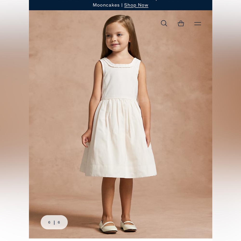 Polo Ralph Lauren Pleated-Trim Faille Dress